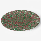Extravaganter Verzierter Maximalist Groovy Christm Pappteller (Schrägansicht)
