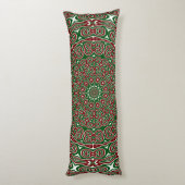 Extravaganter Verzierter Maximalist Groovy Christm Seitenschläferkissen (Rückseite (Vertikal))