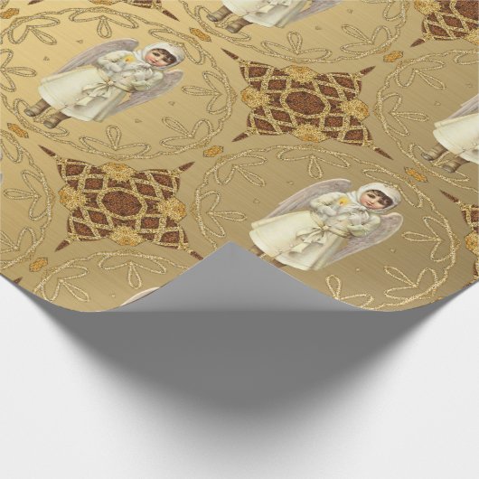 Extravaganter Viktorianischer Angel Geschenkpapier (Ecke)