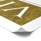 Extravaganter Vintager 90. Geburtstag Poster (Ecke)