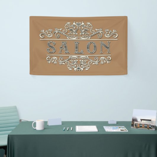 Extravaganter Vintager Salon Banner (Messeveranstaltung)