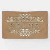 Extravaganter Vintager Salon Banner (Horizontal)
