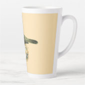 Extravaganter Vogel auf Peach Milchtasse (Rechts)