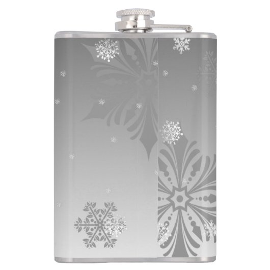 Extravaganter Weihnachtsanstrich Flachmann (Rückseite)