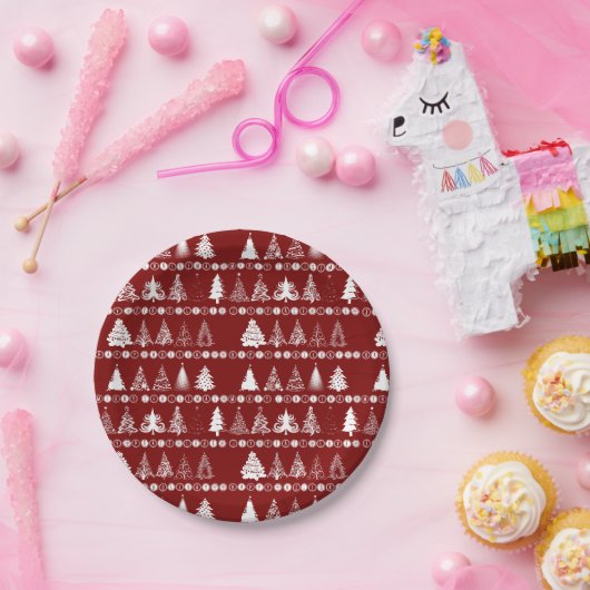 Extravaganter Weihnachtsbaum 7" Papierplatte Pappteller (Party)