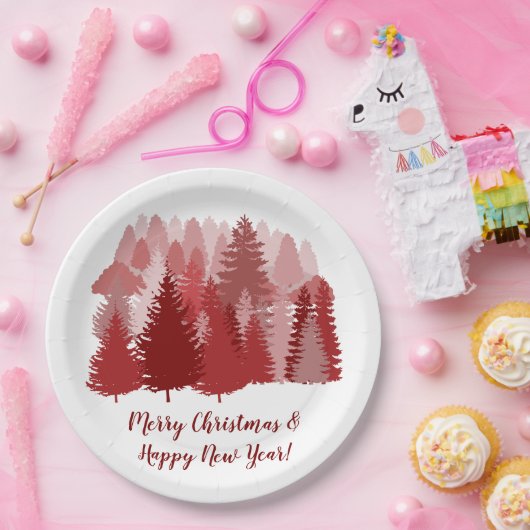 Extravaganter Weihnachtsbaum 9" Papierplatte Pappteller (Party)