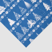 Extravaganter Weihnachtsbaum Blue Seidenpapier (Detail)