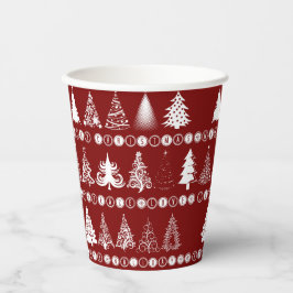 Extravaganter Weihnachtsbaum-Cup Pappbecher