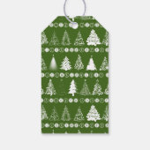 Extravaganter Weihnachtsbaum Geschenkanhänger (Rückseite)