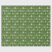 Extravaganter Weihnachtsbaum Green Geschenkpapier (Flach)