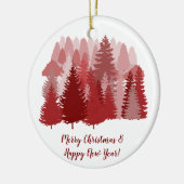 Extravaganter Weihnachtsbaum Keramik Ornament (Links)