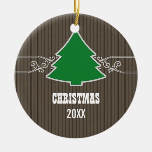 Extravaganter Weihnachtsbaum Wirbel Ornament (Vorne)