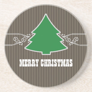 Extravaganter Weihnachtsbaum Wirbel Untersetzer