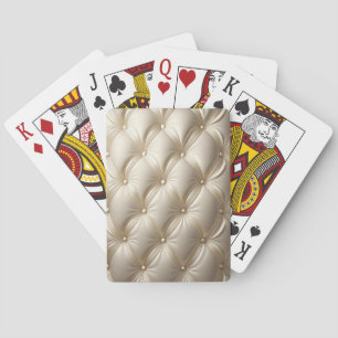 Extravaganter, weißer, gepolsterter Stil Spielkarten
