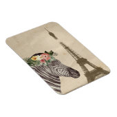 Extravaganter Zebra- und Eiffelturm Magnet (Rechte Seite)