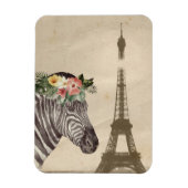 Extravaganter Zebra- und Eiffelturm Magnet (Vertikal)