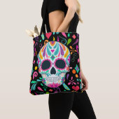 Extravaganter Zuckerschädel Tasche (Von Nahem)