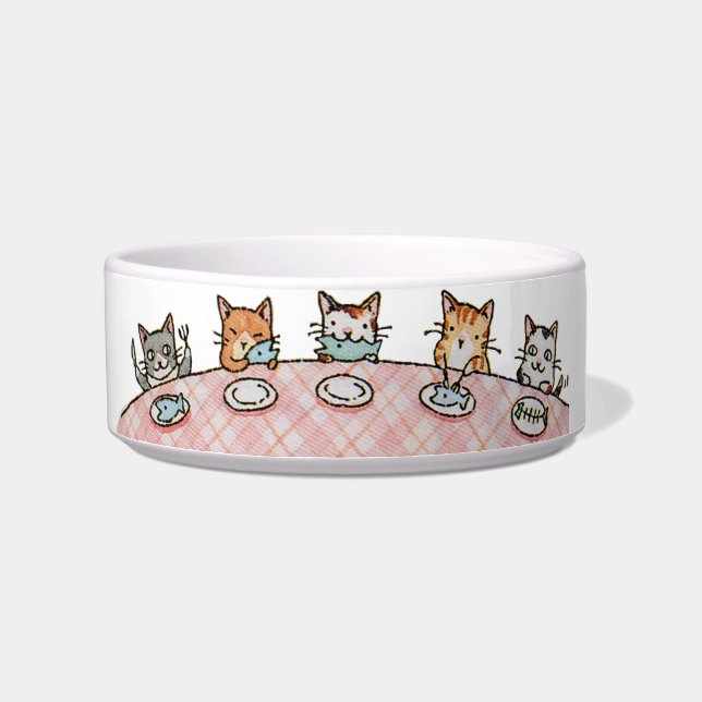 Extravagantes Abendessen Keramik Hauskatze Bowl Napf (Links)