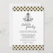 Extravagantes Abendessen Party Einladung (Vorderseite)