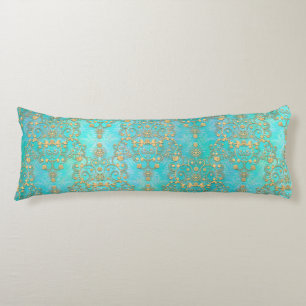 Extravagantes Aquamarines und gelbes Goldschmuckmu Seitenschläferkissen