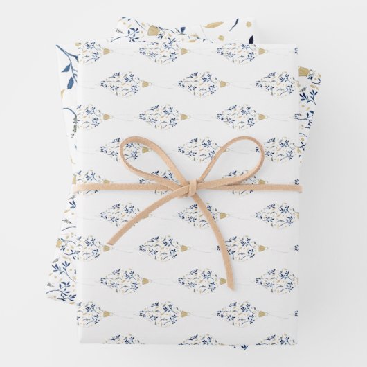 Extravagantes Aquarellmuseum Geschenkpapier Set (Beispiel)