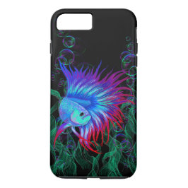 Extravagantes Betta Splendens blaues aquamarines Case-Mate iPhone Hülle
