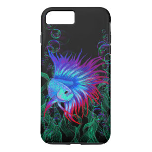 Extravagantes Betta Splendens blaues aquamarines Case-Mate iPhone Hülle