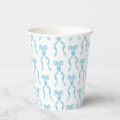 Extravagantes blaues Muster Pappbecher (Links)