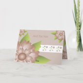 Extravagantes Blumendesign Karte (Rückseite)