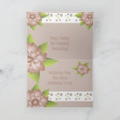 Extravagantes Blumendesign Karte (Innenseite)