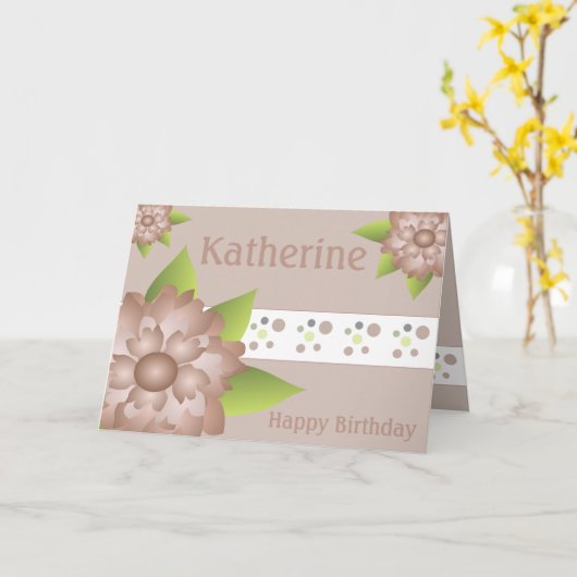 Extravagantes Blumendesign Karte (Gelbe Blume)