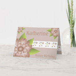 Extravagantes Blumendesign Karte