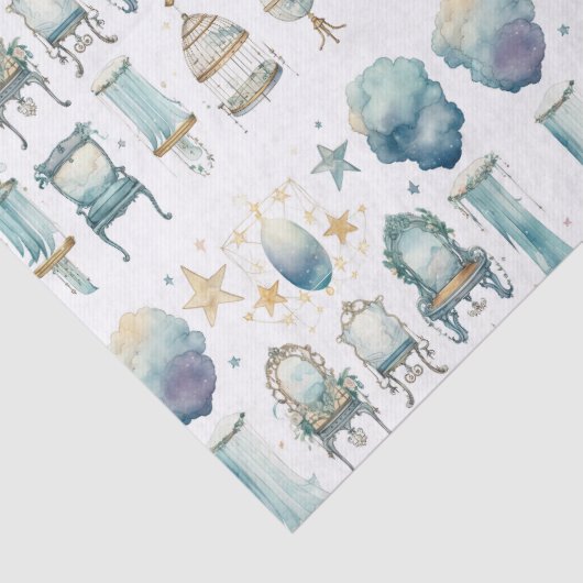 Extravagantes Boho Vanity-Tissue-Papier Seidenpapier (Detail)