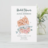 Extravagantes Brautparty Einladung (Stehend Vorderseite)