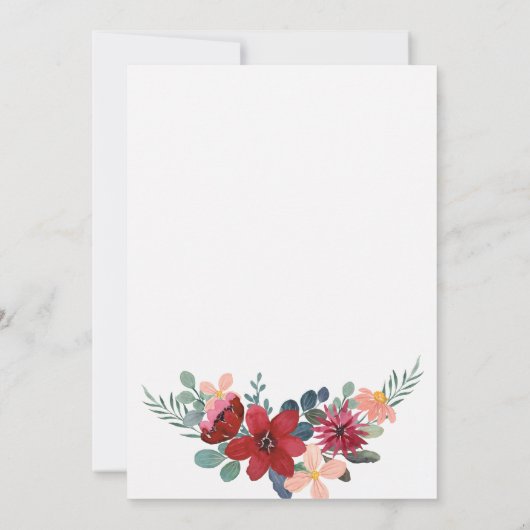 Extravagantes Brautparty Einladung (Rückseite)