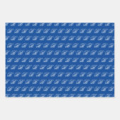 Extravagantes Calligraphisches Monogramm-Set Geschenkpapier Set (Vorderseite 3)