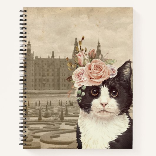 Extravagantes Cat & The Castle Bullet Journal Notizblock (Vorderseite)