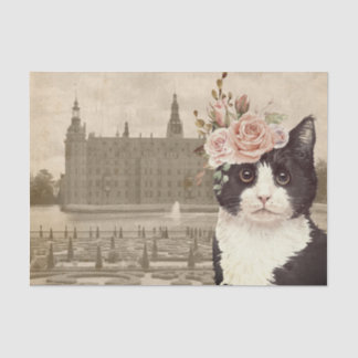 Extravagantes Cat & The Castle Seidenpapier
