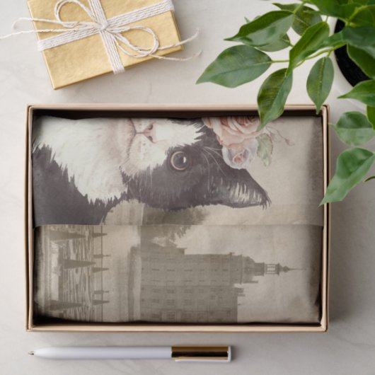 Extravagantes Cat & The Castle Seidenpapier (Geschenk)