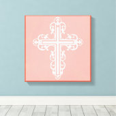 Extravagantes Cross-Design Nr. 1 Leinwanddruck (Insitu (Holzboden))