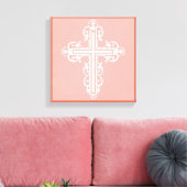 Extravagantes Cross-Design Nr. 1 Leinwanddruck (Insitu (Wohnzimmer))