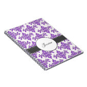 Extravagantes Damast-Monogramm Notizblock (Rechte Seite)