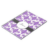 Extravagantes Damast-Monogramm Notizblock (Linke Seite)