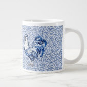 Extravagantes Delft-Blau-Weiß-Roster-Huhn Jumbo-Tasse (Rechts)