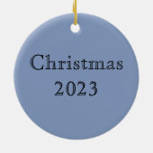 Extravagantes Delft-Blau-Weiß-Roster-Huhn Keramik Ornament (Hinten)