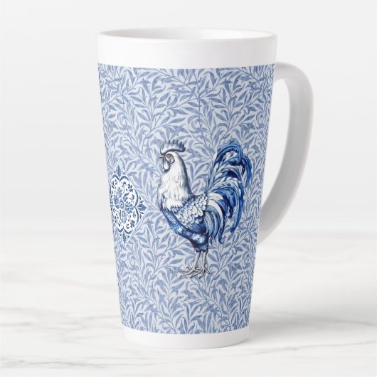 Extravagantes Delft-Blau-Weiß-Roster-Huhn Milchtasse (Rechte Ecke)