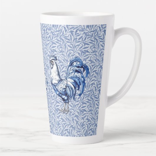 Extravagantes Delft-Blau-Weiß-Roster-Huhn Milchtasse (Rechts)