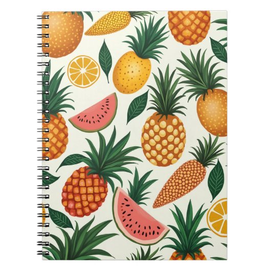 extravagantes Design-Notebook für tropische Frücht Notizblock (Vorderseite)