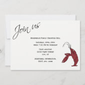 Extravagantes Drehkreuz Bogen Einladung (Rückseite)