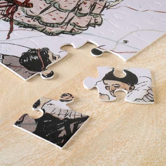 Extravagantes Dress-Party, Tanzpaare in Kostümen Puzzle (Seite)